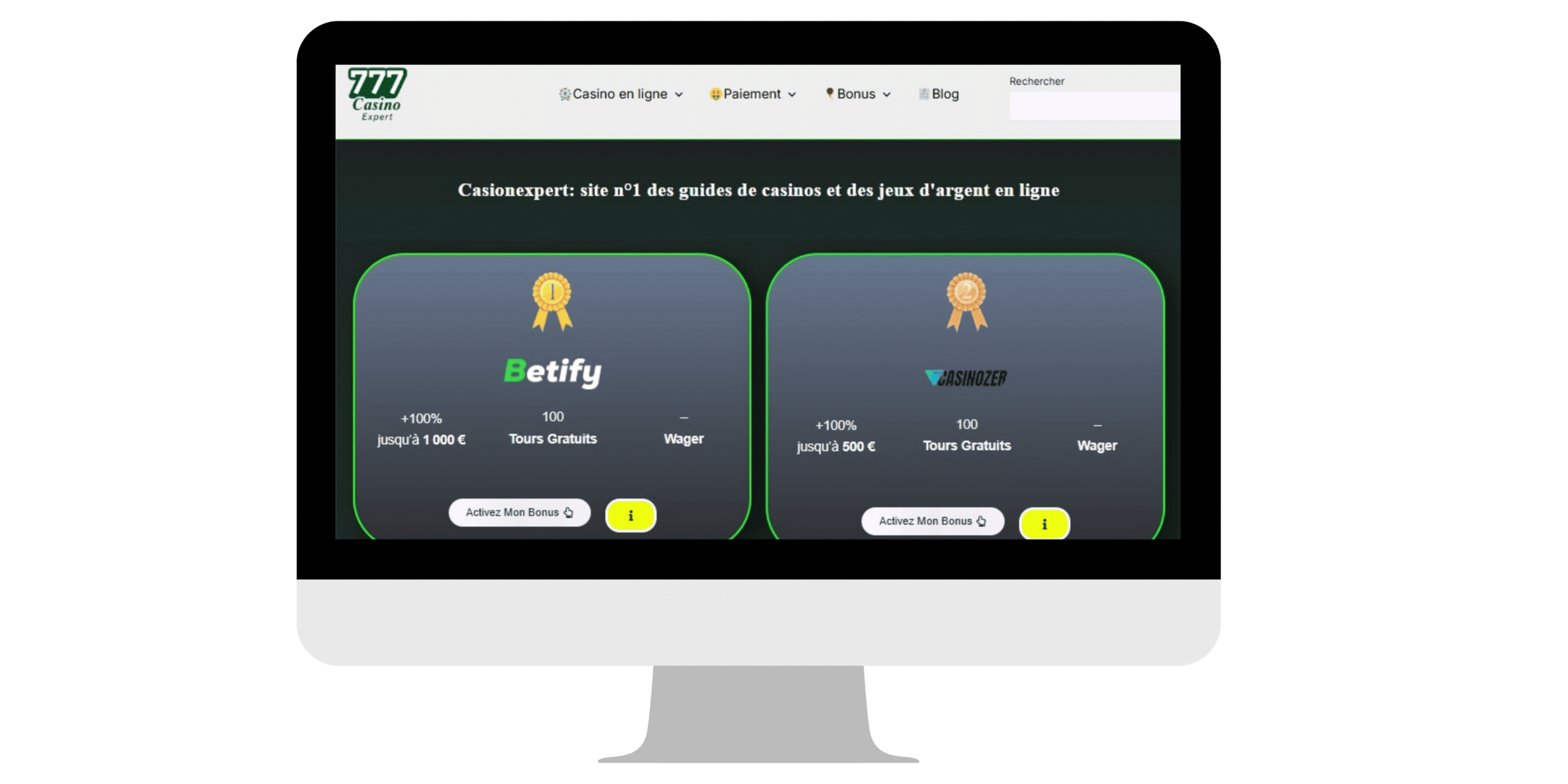 Création de site web casino